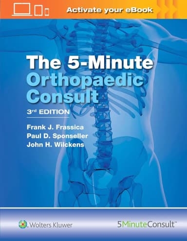Image of - The 5 Minute Orthopedic Consult | Third Edition | Hardcover