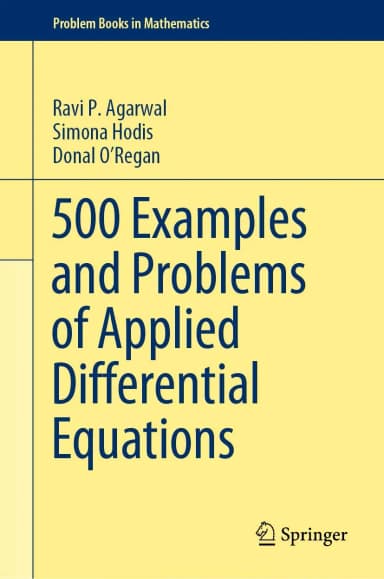 Image of - 500 Examples And Problems Of Applied Differential Equations | Hardcover