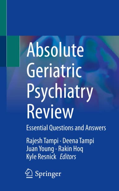 Image of - Absolute Geriatric Psychiatry Review Essential Questions And Answers | Paperback