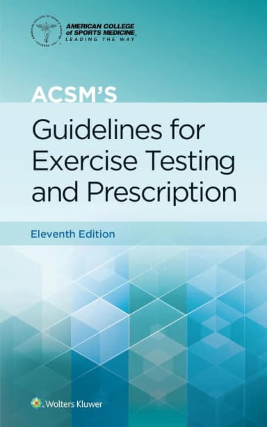 Image of - ACSMS Guidelines For Exercise Testing And Prescription 11e | Paperback