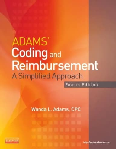 Image of - Adams' Coding and Reimbursement A Simplified Approach | 4th Edition | Paperback