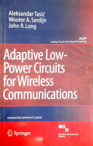 Image of - Adaptive Low-Power Circuits for Wireless Communications | Paperback