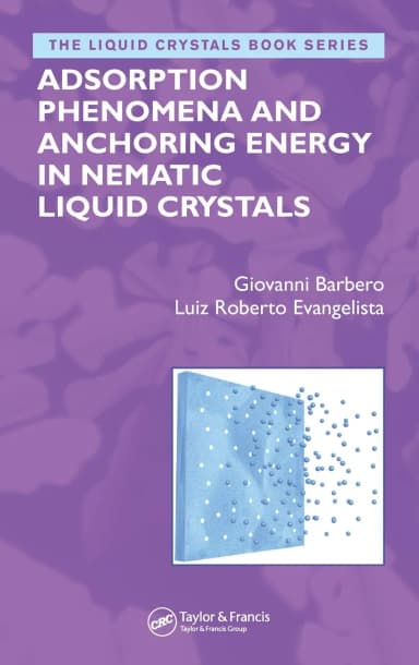Image of - Adsorption Phenomena and Anchoring Energy in Nematic Liquie Crystals | Hardcover