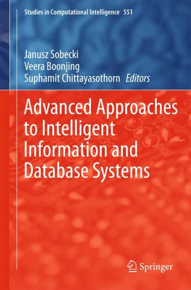 Image of - Advanced Approaches to Intelligent Information and Database Systems | Hardcover