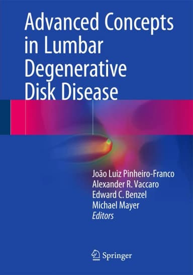 Image of - Advanced Concepts in Lumbar Degenerative Disk Disease | Hardcover