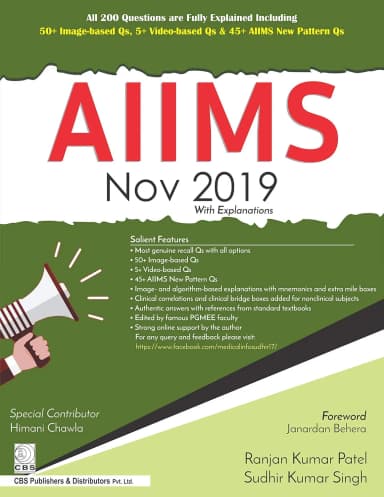 Image of - AIIMS Nov 2019 With Explanations | Paperback