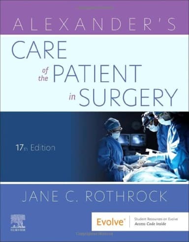 Image of - Alexanders Care Of The Patient In Surgery With Access Code 17th Edition | Paperback