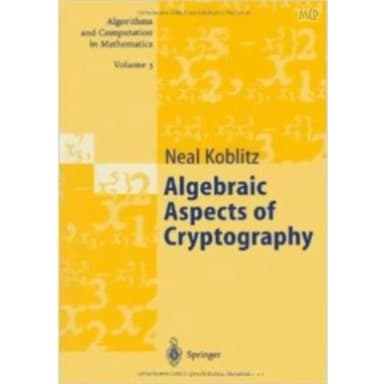 Image of - Algebraic Aspects of Cryptography | Paperback