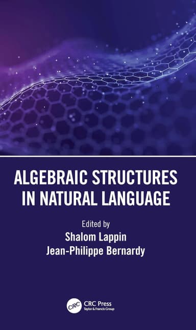 Image of - Algebraic Structures In Natural Language | Hardcover