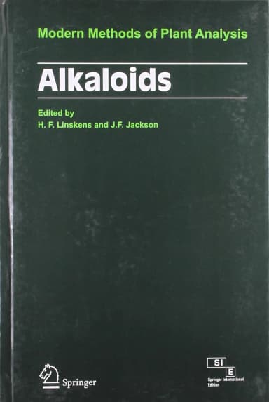 Image of - Alkaloids Modern Methods of Plant Analysis | Hardcover