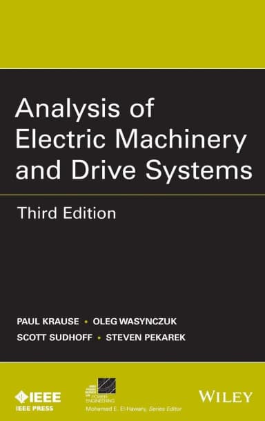 Image of - Analysis of Electric Machinery and Drive Systems | Third Edition | Hardcover