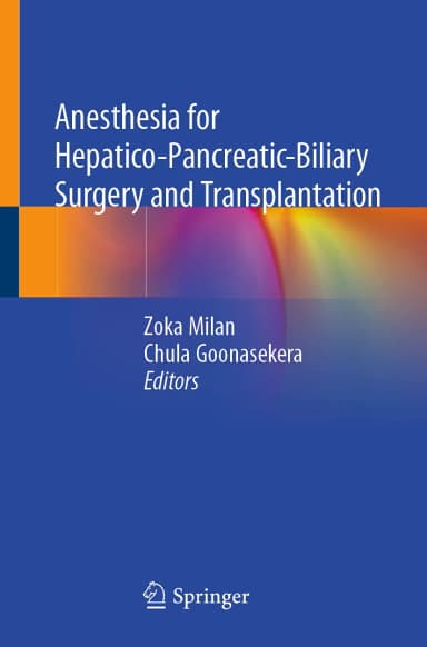 Image of - Anesthesia For Hepatico Pancreatic Biliary Surgery And Transplantation | Paperback