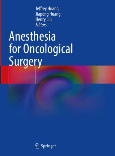 Image of - Anesthesia For Oncological Surgery | Hardcover