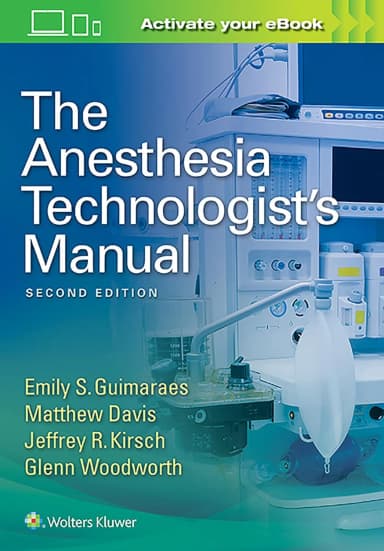 Image of - The Anesthesia Technologist's Manual | 2nd Edition | Paperback