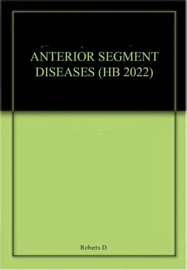 Image of - Anterior Segment Diseases | Hardcover