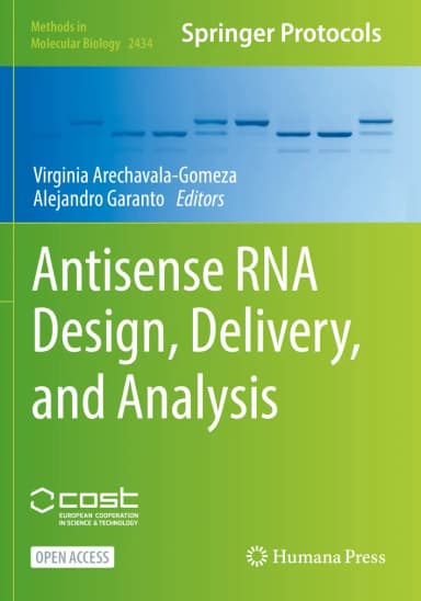 Image of - Antisense Rna Design Delivery And Analysis | Paperback