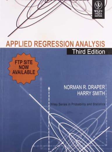 Image of - Applied Regression Analysis | Third Edition | Paperback