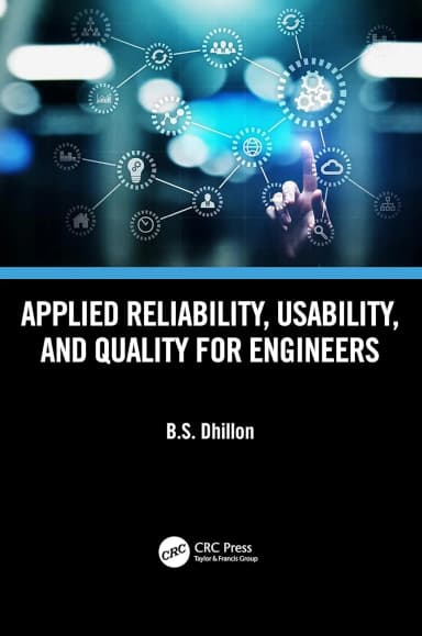 Image of - Applied Reliability Usability and Quality For Engineers | 1st Edition | Hardcover