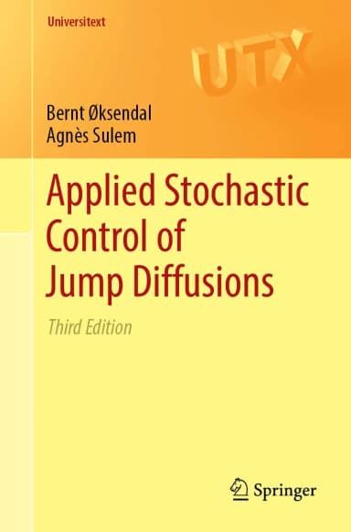 Image of - Applied Stochastic Control Of Jump Diffusions Third Edition | Paperback