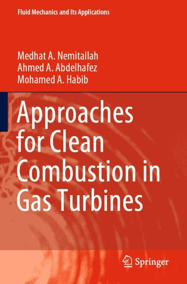 Image of - Approaches For Clean Combustion In Gas Turbines | Paperback
