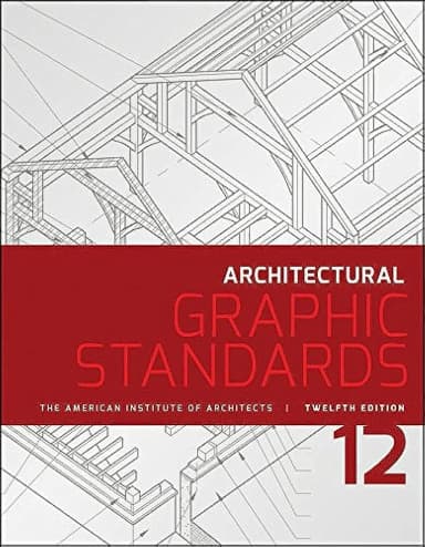 Image of - Architectural Graphic Standards | 12nd Edition | Hardcover
