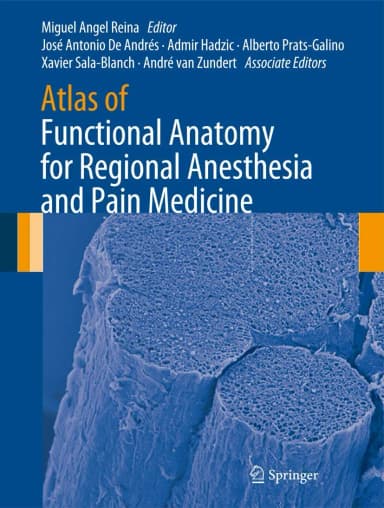 Image of - Atlas of Functional Anatomy for Regional Anesthesia and Pain Medicine | Hardcover