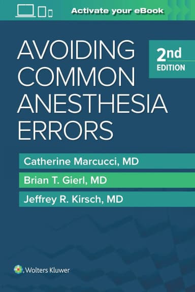 Image of - Avoiding Common Anesthesia Errors | 2nd Edition | Paperback