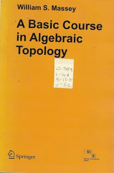 Image of - A Basic Course in Algebraic Topology | Paperback