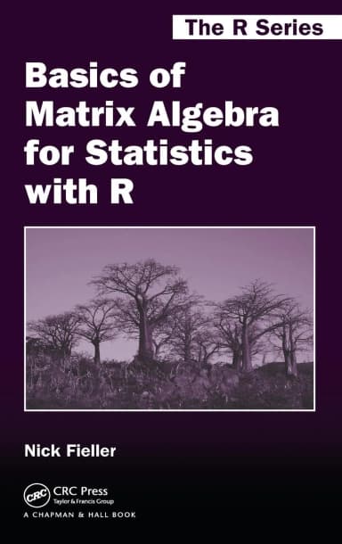 Image of - Basics of Matrix Algebtra for Statistics with R | Hardcover