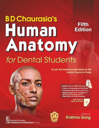 Image of - BD Chaurasias Human Anatomy For Dental Students 5th Edition | Paperback