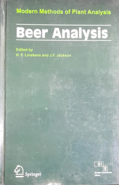 Image of - Beer Analysis Modern Methods of Plant Analysis | Hardcover