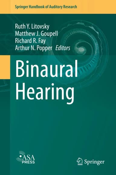Image of - Binaural Hearing With 93 Illustrations | Hardcover