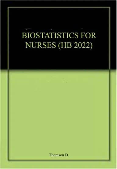 Image of - Biostatistics For Nurses | Hardcover
