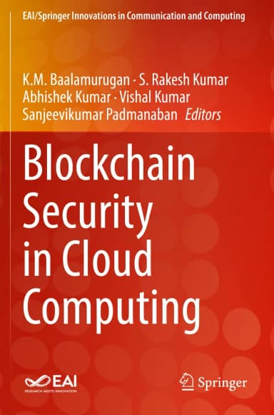 Image of - Blockchain Security In Cloud Computing | Paperback