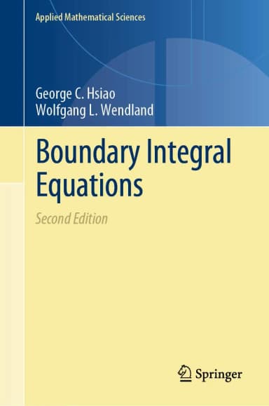 Image of - Boundary Integral Equations 2nd Edition | Hardcover