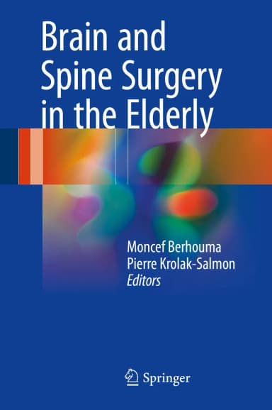 Image of - Brain and Spine Surgery in the Elderly | Hardcover