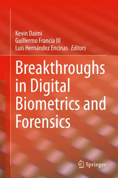 Image of - Breakthroughs In Digital Biometrics And Forensics | Hardcover