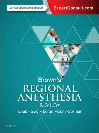 Image of - Brown's Regional Anesthesia Review | Paperback