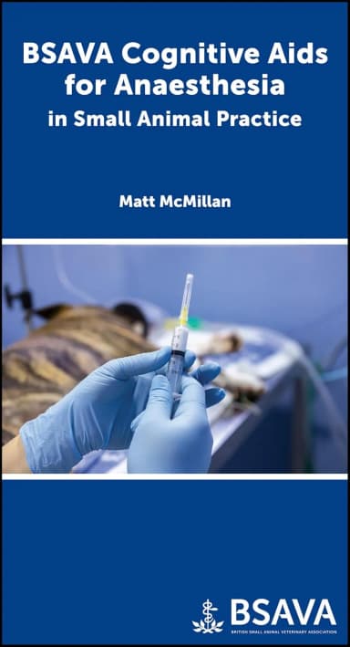 Image of - Bsava Cognitive Aids For Anaesthesia In Small Animal Practice | Paperback