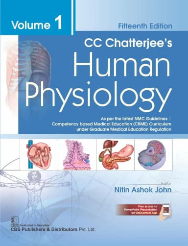 Image of - C C Chatterjees Human Physiology | 15th Edition Volume 1 | Paperback