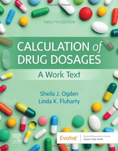 Image of - Calculation Of Drug Dosages A Work Text With Access Code 12nd Edition | Paperback