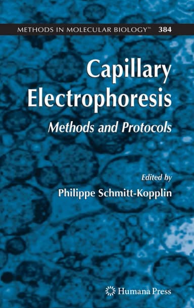 Image of - Capillary Electrophoresis Methods and Protocols | Hardcover