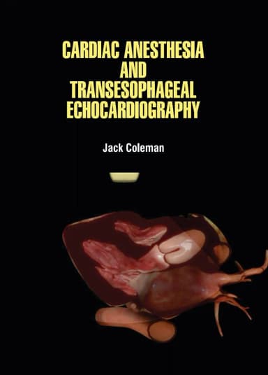 Image of - Cardiac Anesthesia And Transesophageal Echocardiography | Hardcover