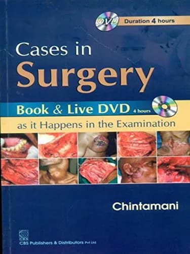 Image of - Cases in Surgery Book and Live DVD as it Happens in the Examination (Book + DVD in a folder) | Paperback