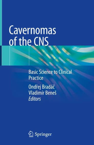 Image of - Cavernomas Of The Cns Basic Science To Clinical Practice | Hardcover