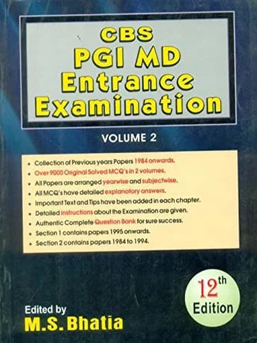 Image of - CBS PGI MD Entrance Examination | 12nd Edition Volume 2