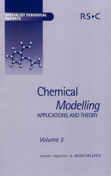 Image of - Chemical Modelling Applications and Theory | Volume 3 | Hardcover