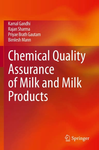 Image of - Chemical Quality Assurance Of Milk And Milk Products | Paperback