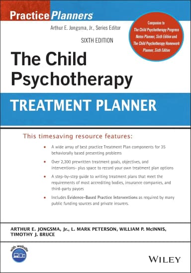 Image of - The Child Psychotherapy Treatment Planner | 6th Edition | Paperback