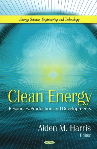 Image of - Clean Energy Resources | Production and Developments | Hardcover